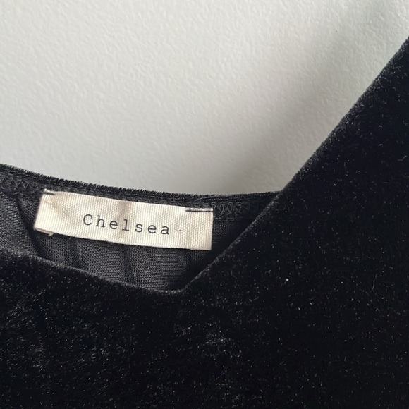 Soft Warm Black Dress, medium, velvet feel, lined, spaghetti straps knee length - Picture 9 of 13